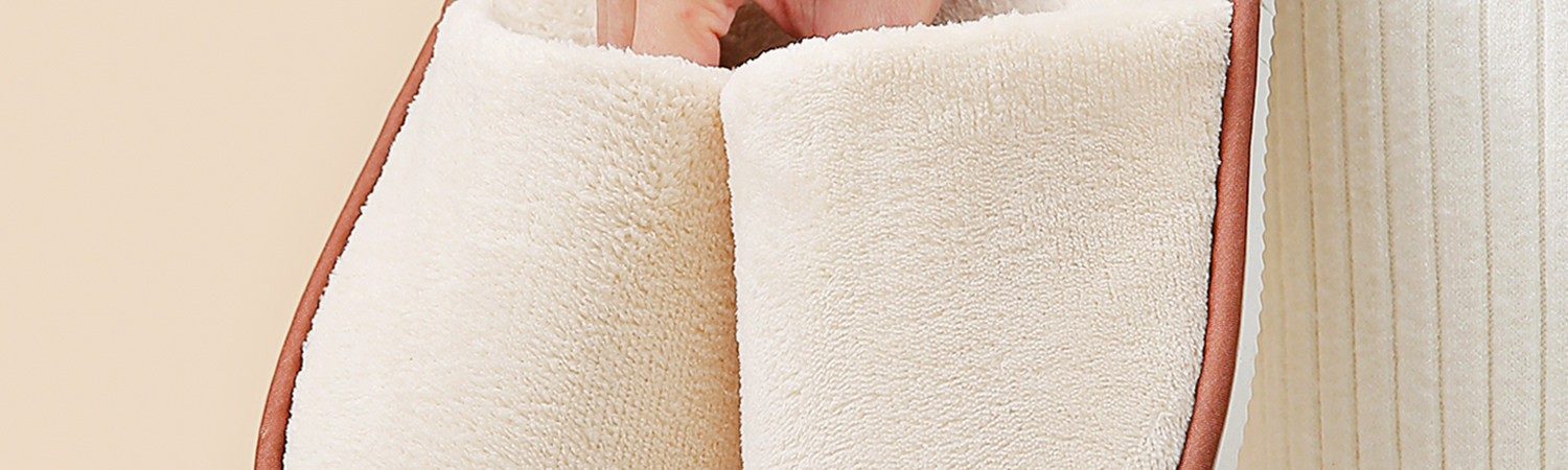 Guxu Disposable Cotton Slippers Thickened Non-Slip Winter Home Travel Hotel Use 5