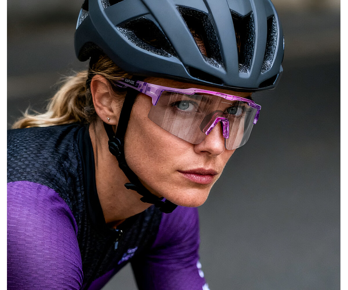 KAPVOE Warrior Anti-Fog Cycling Glasses Photochromic Day-Night Dual-Use Windproof Sandproof Sports Professional Mountain Road Bike 24