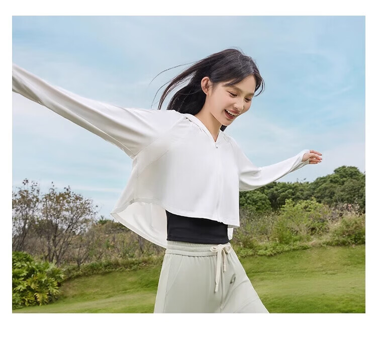 Langsha Women's Sunscreen Jacket Spring Summer New Ice Silk Cooling Breathable Upgraded Shawl Cape UV Protection 458 14