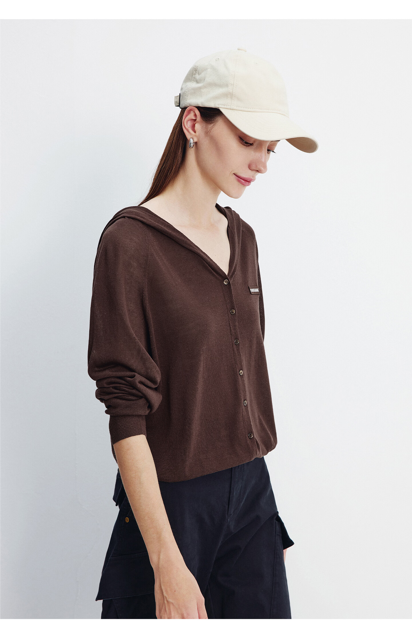 Navigare [Celebrity Edition] Small Sailboat 26 New Women's Lightweight Hooded Knit Cardigan Air Conditioning Jacket 2314096504 70