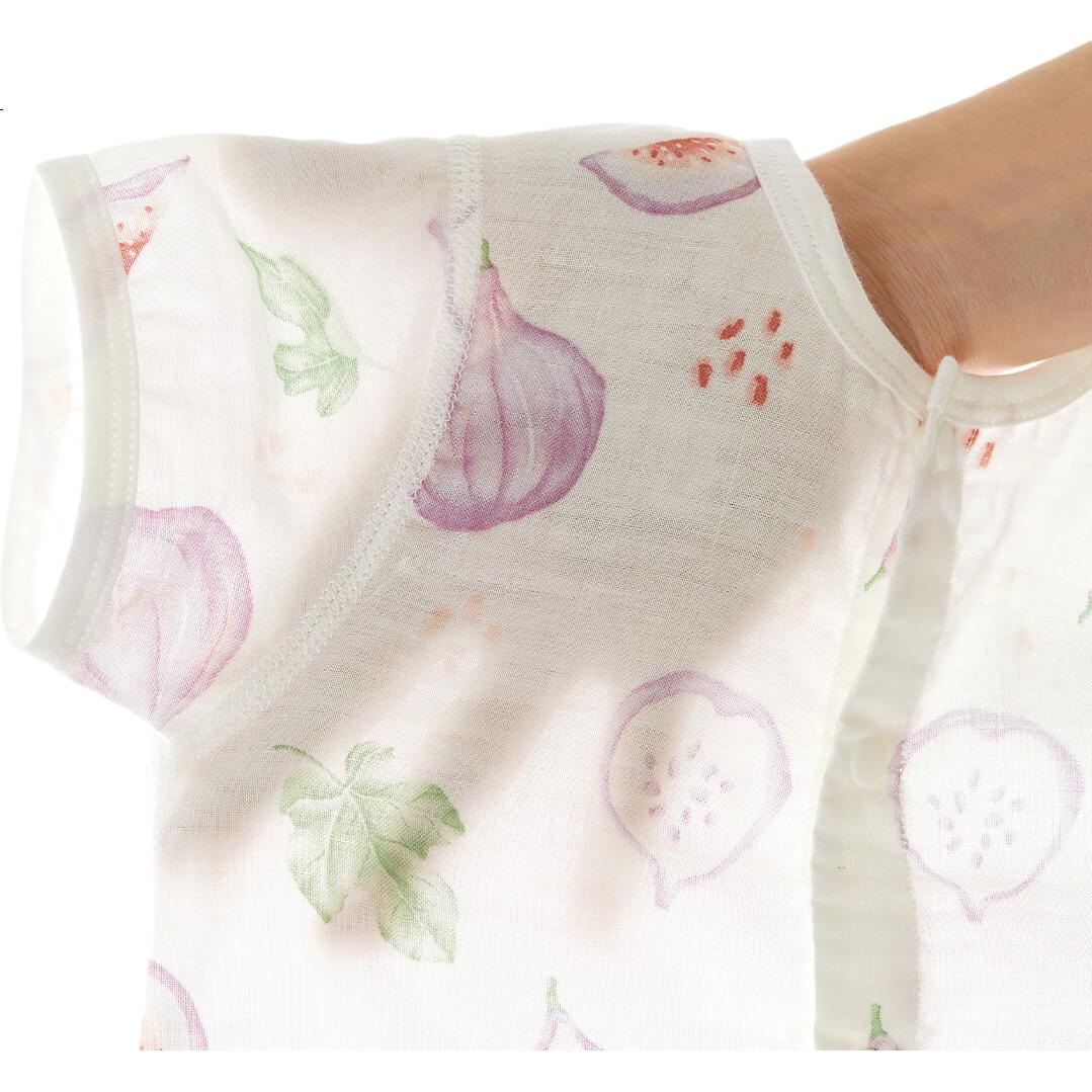 Wismorni Baby Muslin Short Sleeve Romper Summer Thin Infant Clothes Summer Jumpsuit Crawling Suit