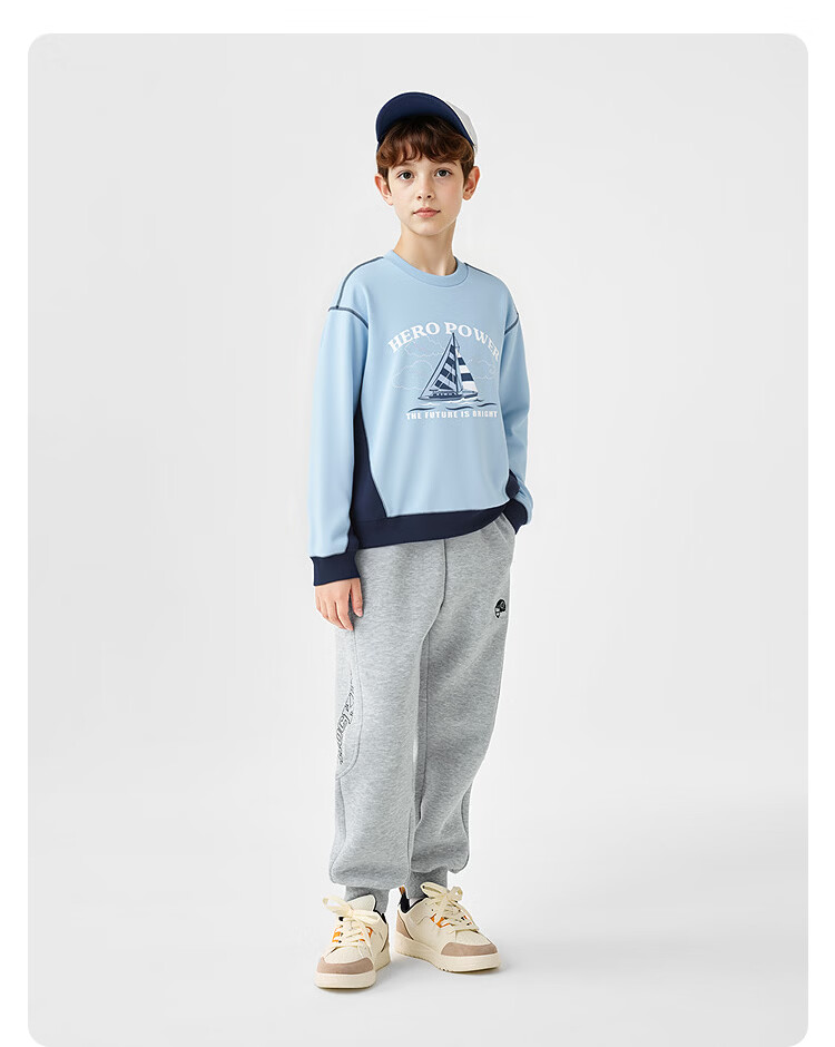 Balabala [balaOne] Kids Long Sleeve Sweatshirt Children's Clothing Boys Girls 2026 Spring Top 8