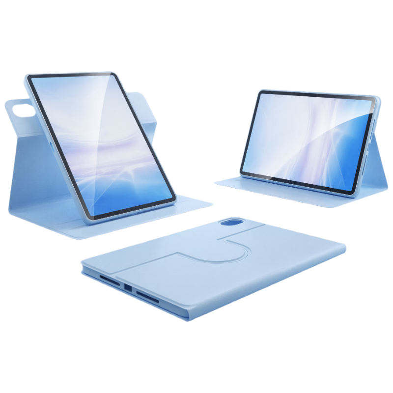 Suoying 720° Rotatable Silicone Full-Cover Protective Case for iPad 12/11/10-inch 2026/25/22 Models, Anti-Bend Apple Tablet Cover