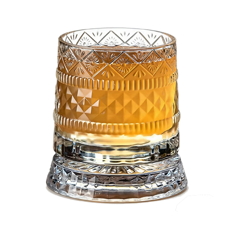 FANKAQI Luxury Edo Kiriko Crystal Whiskey Glass Set High-End Elegant Barware Gift for Housewarming and Wedding