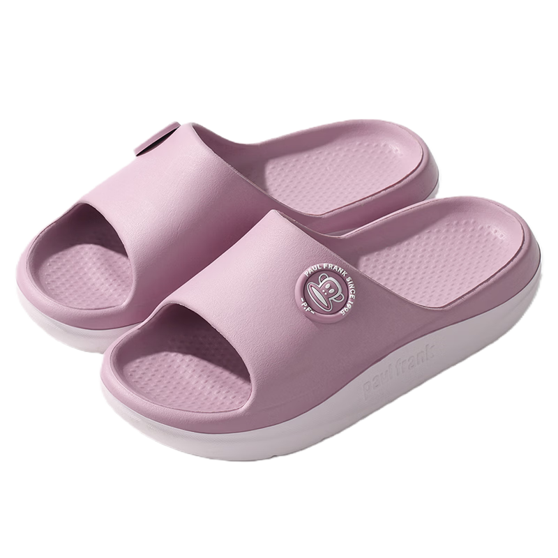 Paul Frank Couples Home Summer EVA Bathroom Shower Slippers Indoor House Slippers Men Women 6659 Pink Size 38-39