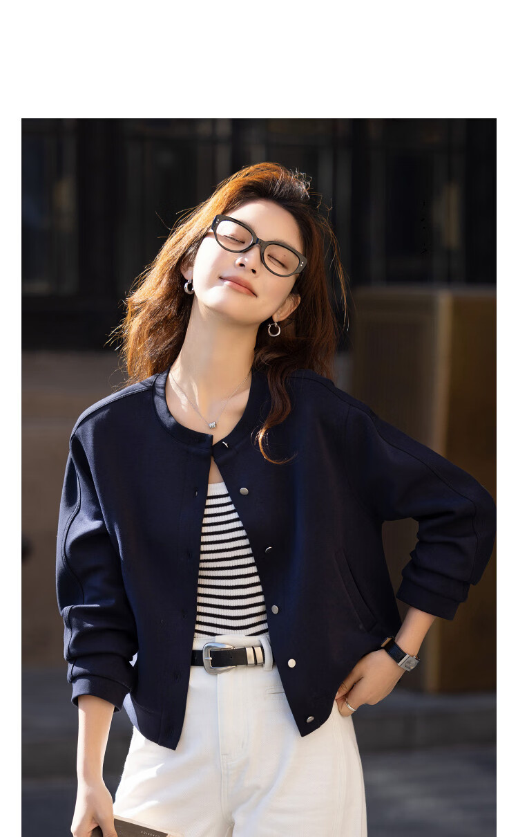 Demana Warm Soft Air Layer Spring Outdoor Korean Style Crew Neck Loose Small Size Thermal Sweatshirt Jacket for Women 11