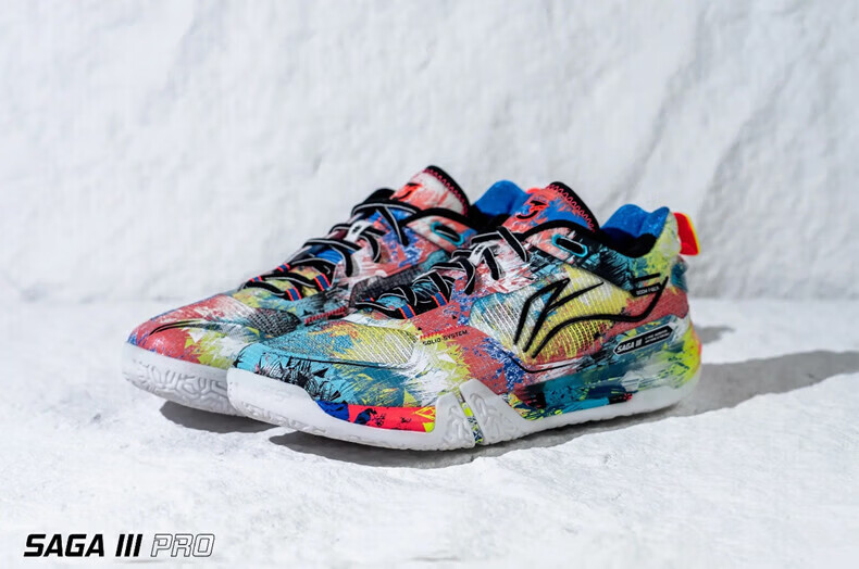 LI-NING Flying on the Ground 3PRO Professional Badminton Shoes AYAV001-1 Standard White Size 42 12
