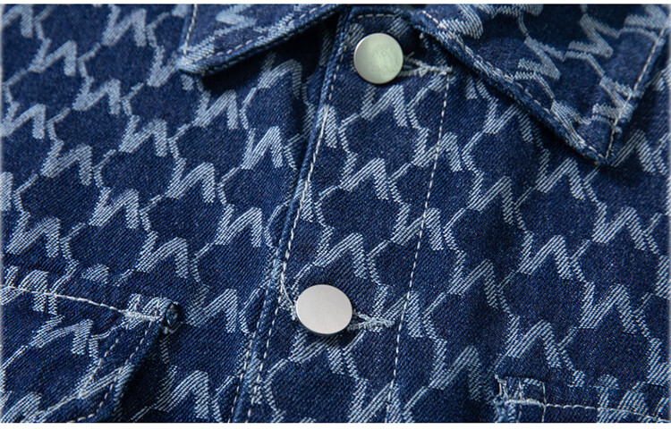 Pierre Cardin Korean Style Loose Fit Men's Summer Casual Workwear Denim Jacket Top Dark Blue XL 15