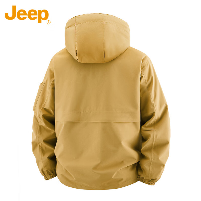 JEEP Men's Autumn Winter 3-in-1 Jacket Fleece Lined Workwear Black XL