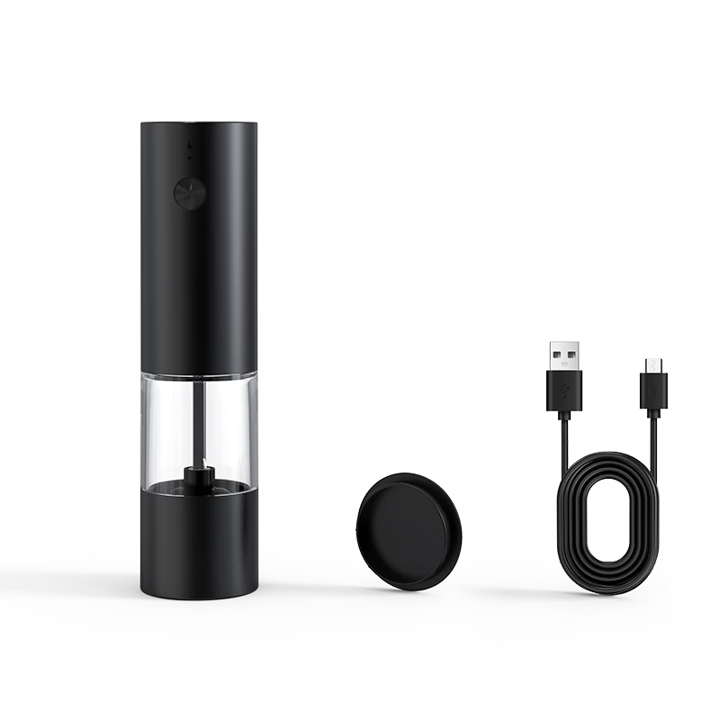 CLITON Electric Pepper Grinder Rechargeable Household Electric Grinder for Sichuan Pepper Black Pepper Sea Salt, 2-Pack