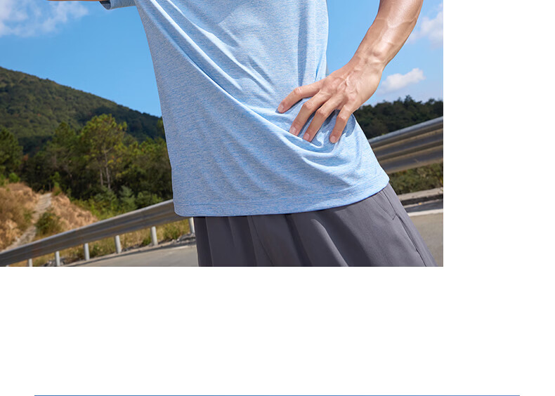 361° Men's T-Shirt Spring Summer New Sports Running Quick-Dry Loose Outdoor Reflective Short Sleeve Top 652622101-4 26