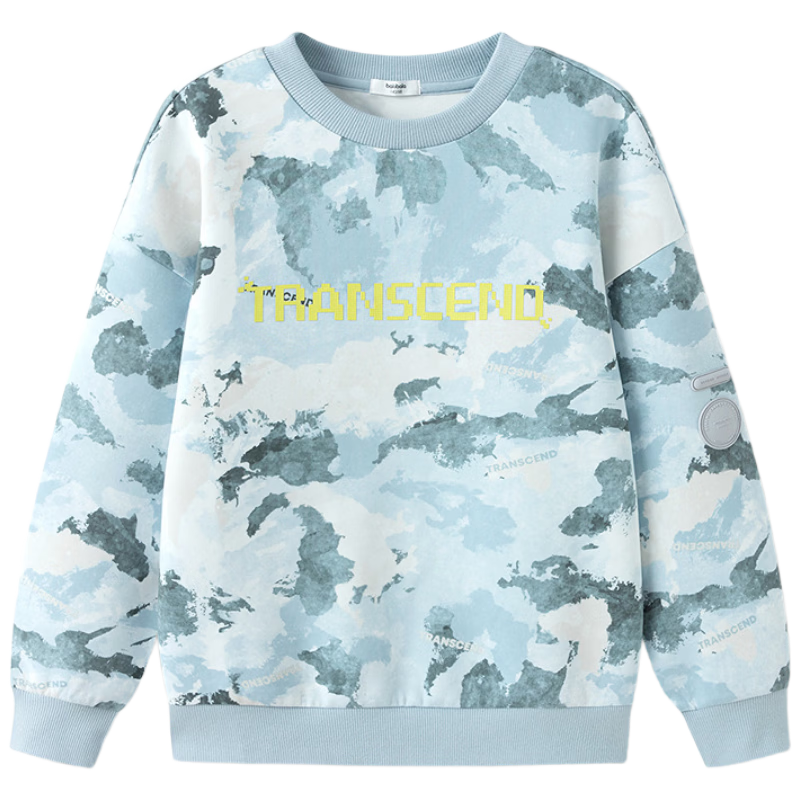 Balabala Kids Sweatshirt Boys Top 2025 Spring Long Sleeve Loose Fit [Mall Same Style] 202125121107