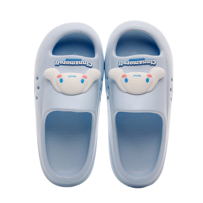 Genmai Sanrio Kids Slippers Summer Girls Cartoon Kuromi Cute Home Non-Slip Sandals Kuromi Size 38-39