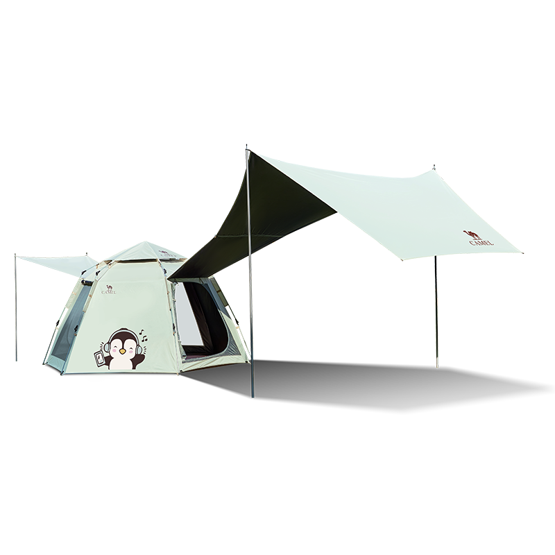 CAMEL Penguin Cute Portable Folding Automatic Tent Outdoor Camping 2025 New Tent Gear Set