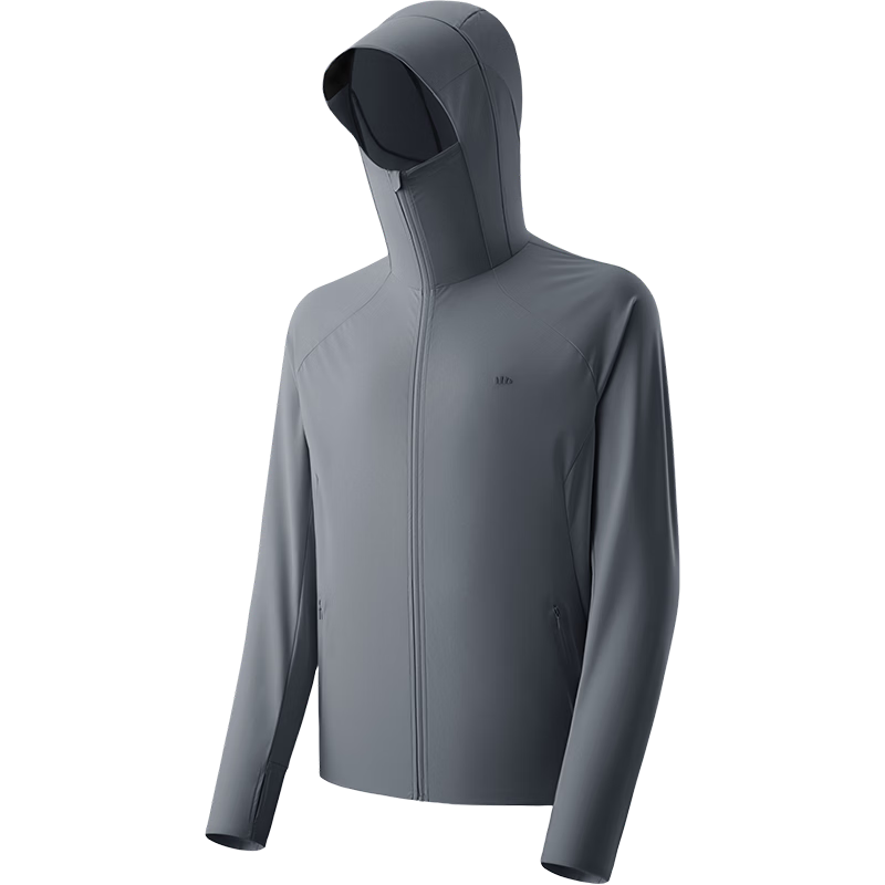 Beneunder Ice Silk Sun Protection Jacket for Men UV Protection Cooling Breathable Outdoor Fishing AL106 Dark Blue Gray S