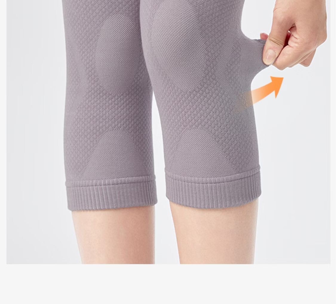 Keep Knee Brace Warmers for Men and Women, Old Cold Legs, Running, Meniscus Injury, Mountaineering, Badminton Sports, Gray L 2