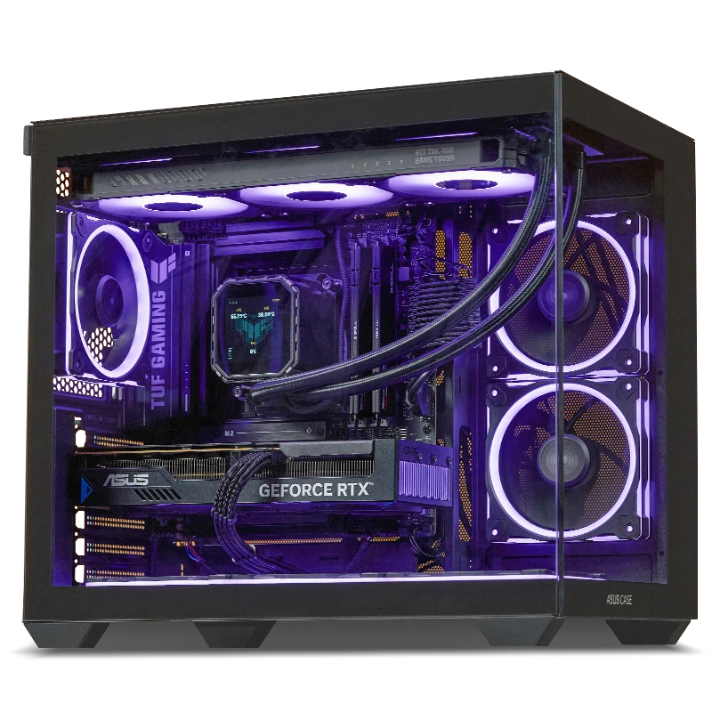 ASUS Ultra 7 265KF/RTX 5060 Ti/16GB/1TB/WiFi 6/Liquid Cooling/Delta Gaming Desktop PC Assembly