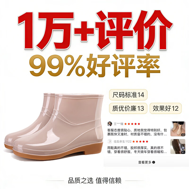 Lido According to Chen Women's Low-Cut Waterproof Work Rain Boots Fashionable Non-Slip Thickened Durable Fishing Kitchen Construction Car Wash Shoes Custom Lightweight Comfortable