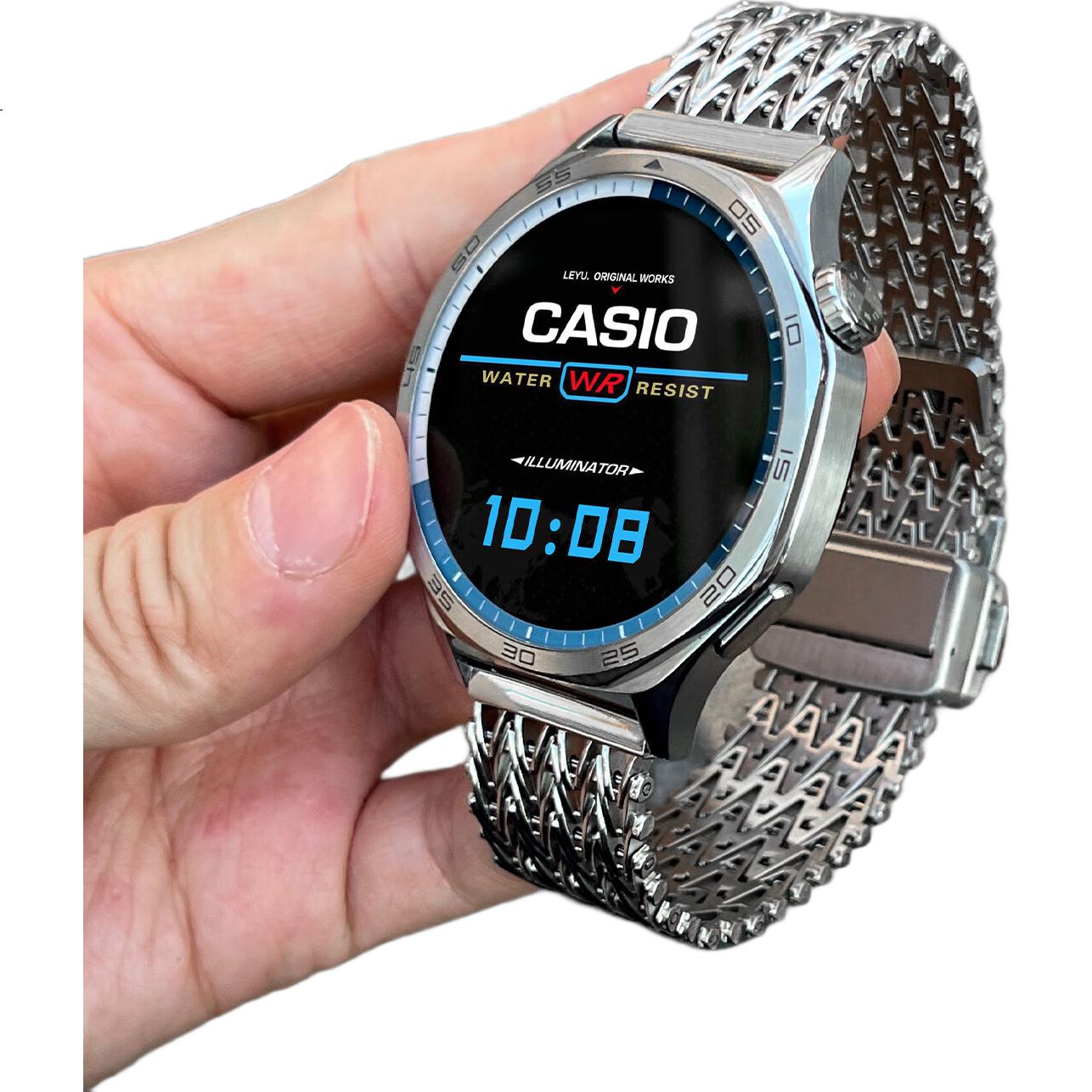 Ремешок XUANDAI для Huawei Watch 5, металлический, магнитный, унисекс, серебристый, 22 мм