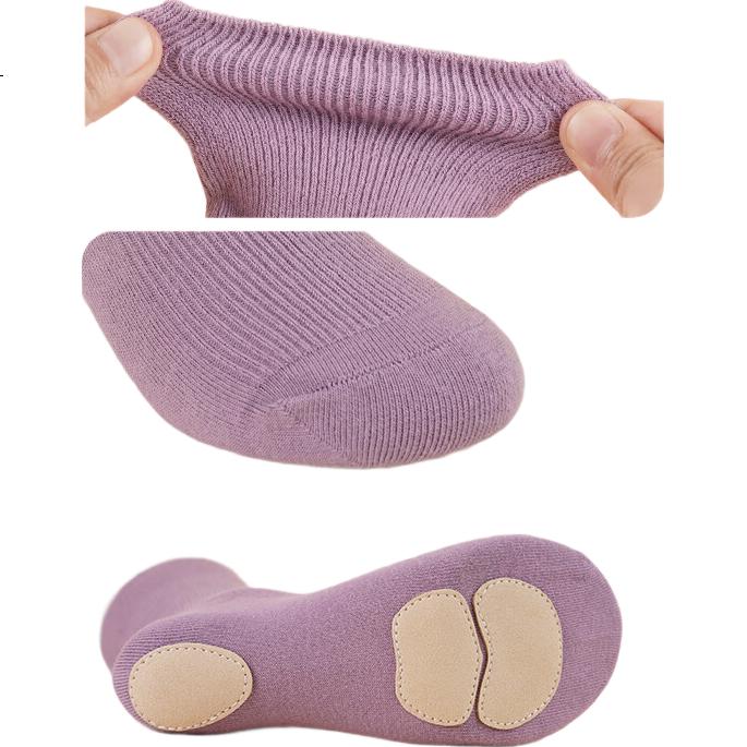 Aiwuge Modern Dance Socks, Non-Slip Socks, Children's Tights, Classical Dance Socks for Girls, Chinese Dance Practice Socks, Pink, 1 Pair