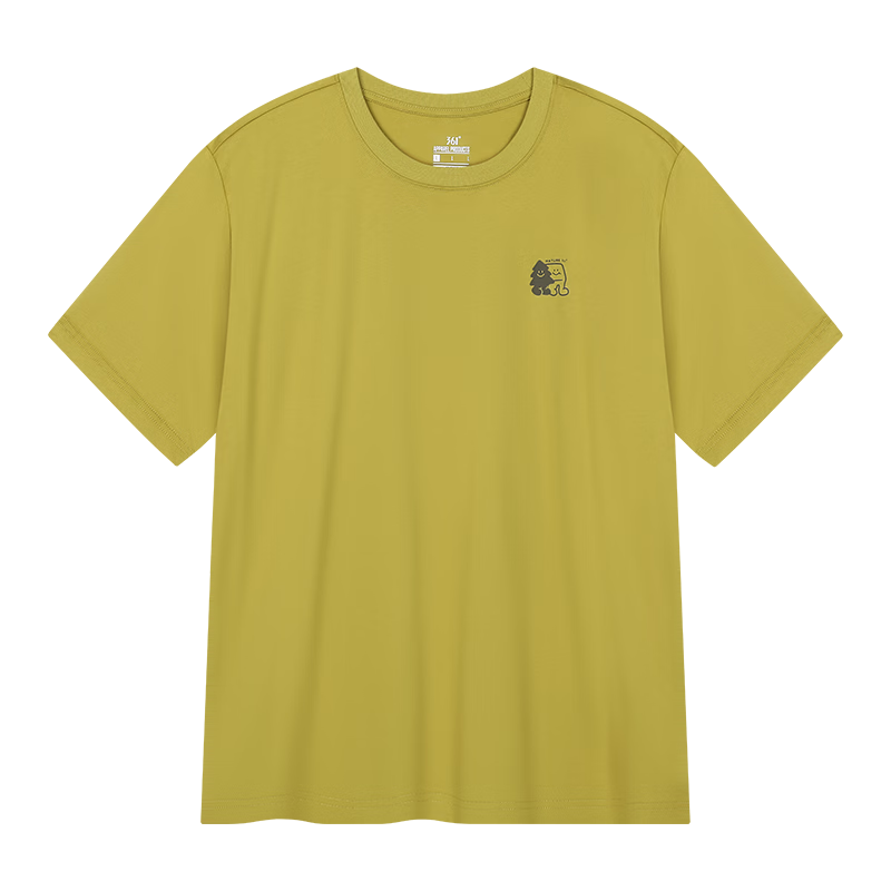 361° Unisex T-Shirt Spring Summer New Pure Cotton Sports Outdoor Loose Fit Crew Neck Short Sleeve Top 632623102-7