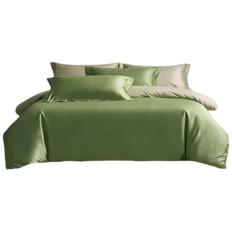 JIEBO 100-Thread Long-Staple Cotton Sateen Pure Cotton Duvet Cover Single Piece AB Version Design 200x230cm