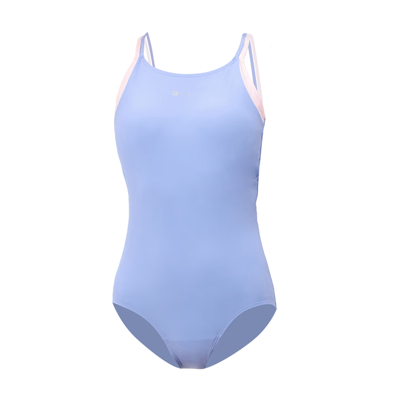 Keep Women's One-Piece Triangle Leica Sports Training Slimming Swimsuit 592 Blue Gray L