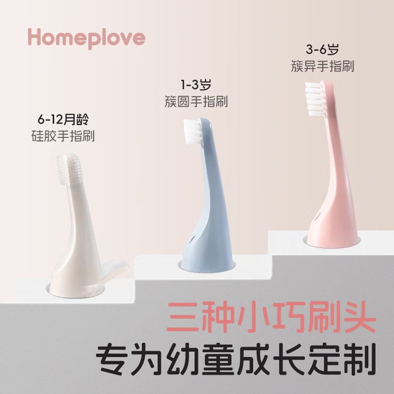 Homeplove TI113 Pink Brush Head for Ages 6