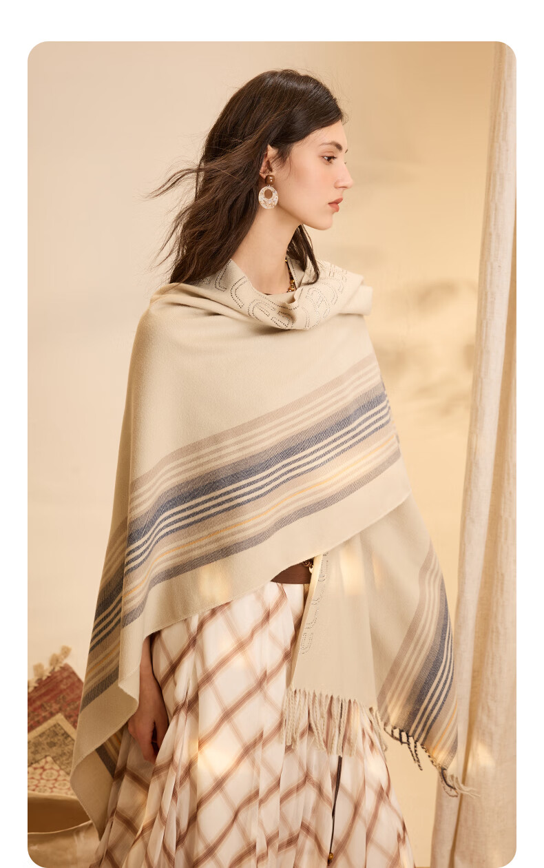 ELLE Women's Warm Shawl Office Essential Summer Air Conditioning Room Nap Travel Gift for Girlfriend 14