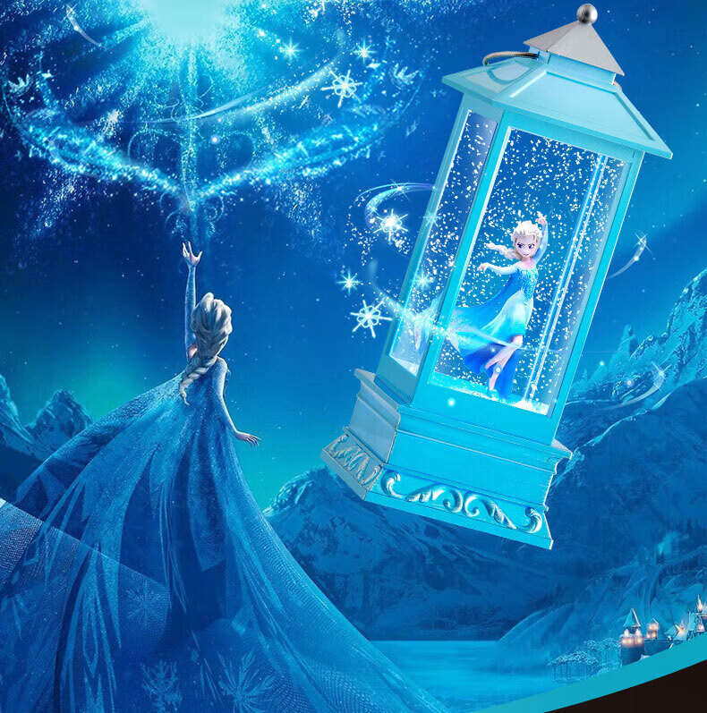 DISNEY Frozen Elsa Princess Music Box Speaker with Light, Crystal Ball Music Box Ornament, Lantern Festival Gift for Girls, Students, Birthday, Women's Day, Back-to-School 22094 6