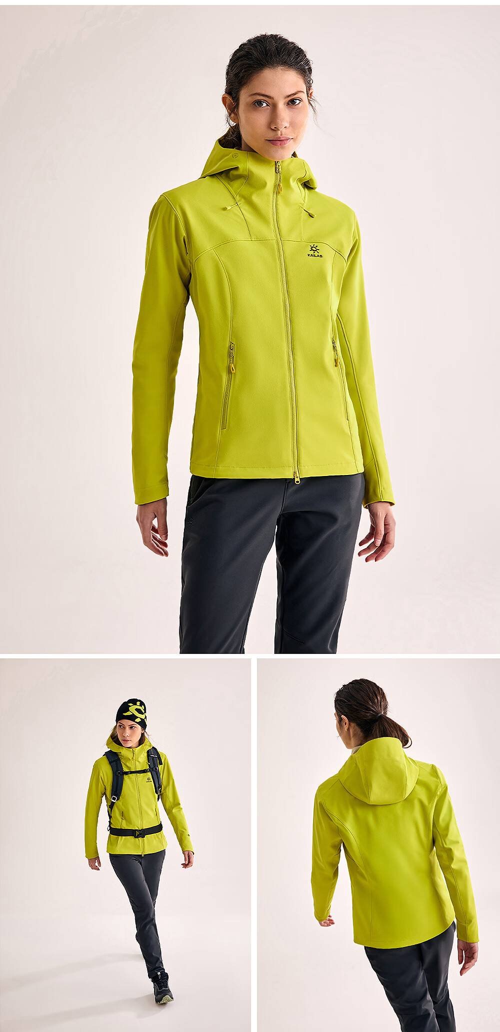 KAILAS M8 IC-MAX Men's GTX 3L Windproof, Water-Repellent, Warm, Breathable Softshell Hiking Jacket Autumn Winter 11
