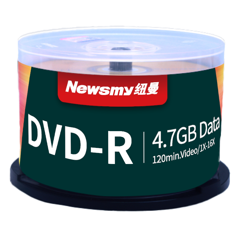 Newsmy Taiwan-made Archive Series DVD-R Disc/Burnable Disc 16x Speed 4.7GB Blank Disc 50-Pack Barrel