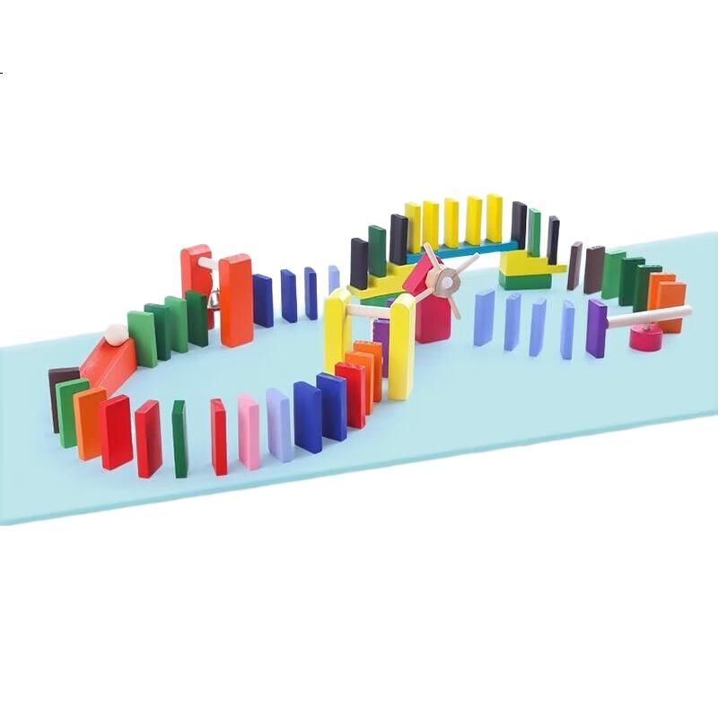Деревянный конструктор Lankupa Domino, 240 деталей, для детей от 3-6 лет, развивающая игра