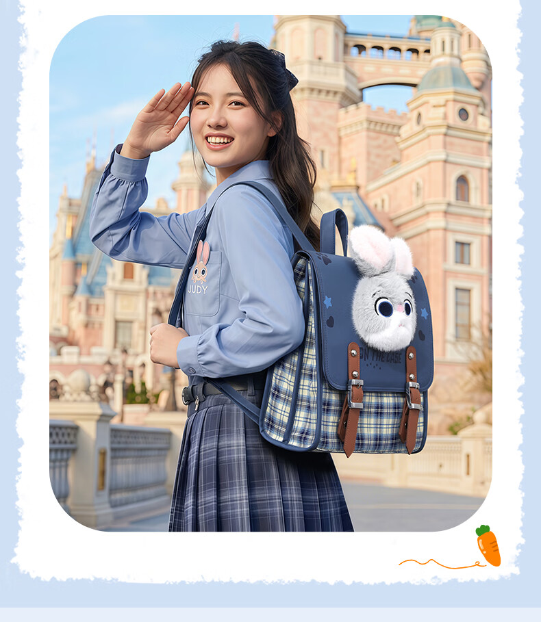 Disney Cute Judy Elementary School Backpack for Girls Grades 4-6 2026 New Model Birthday Gift for 10-12 Year Old Girls 14