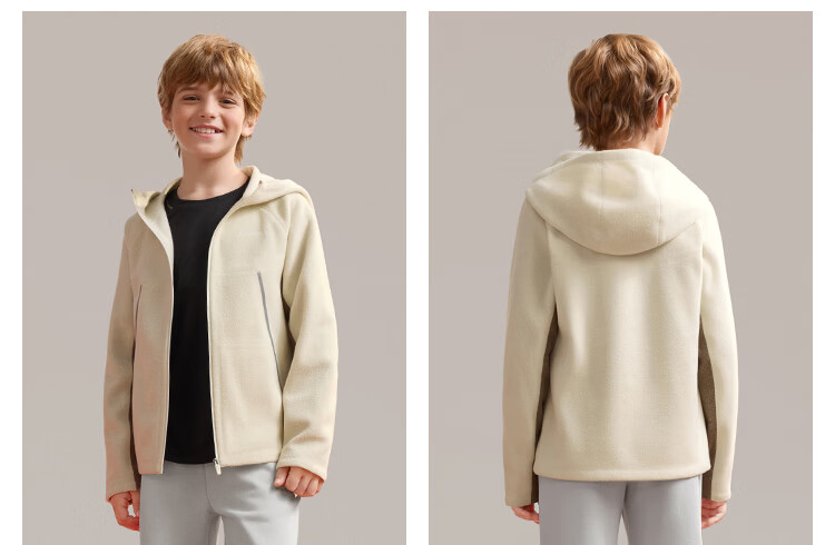 MoodyTiger Kids Hooded Warm Water-Repellent Leather Jacket Autumn 2025 New Boys' Breathable Soft Coat Girls' Sportswear 20