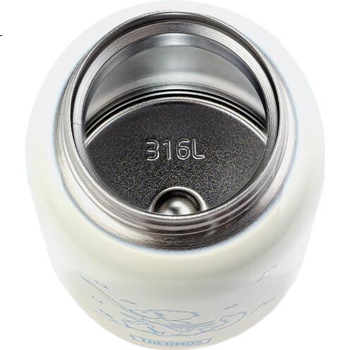 Термокружка THERMOS 316L из нержавеющей стали для детей, 520 мл, белая