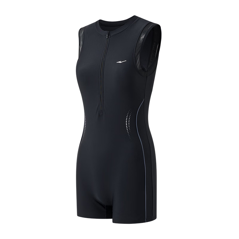 ERKE Women's Premium One-Piece Sleeveless Square-Leg Swimsuit for Competitive Training and Spa Use