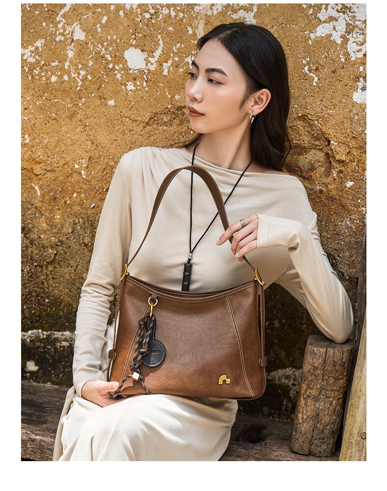 Nalandu Mao Xiaotong Style Women's Bag 2025 New Cowhide Tote Bag Commuter Gift for Girlfriend Birthday New Year 2