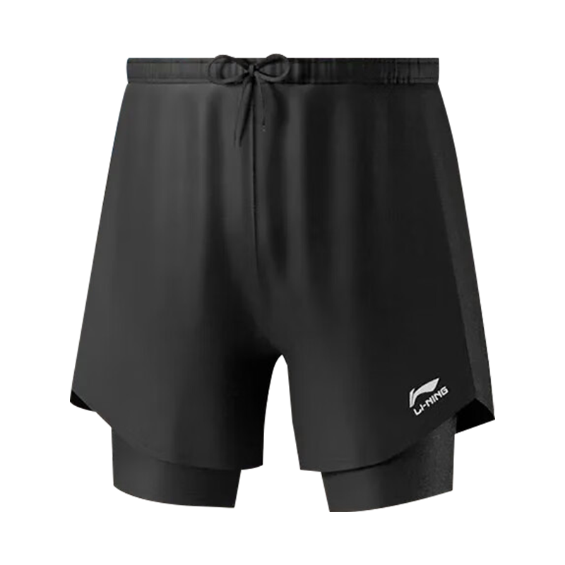 Li-Ning Shorts for Men And Women, Beach Shorts, Quick-Dry Loose-Fit Boxer Briefs with Inner Lining, Anti-Exposure Double-Layer Swim Shorts for Hot Springs And Seaside Running