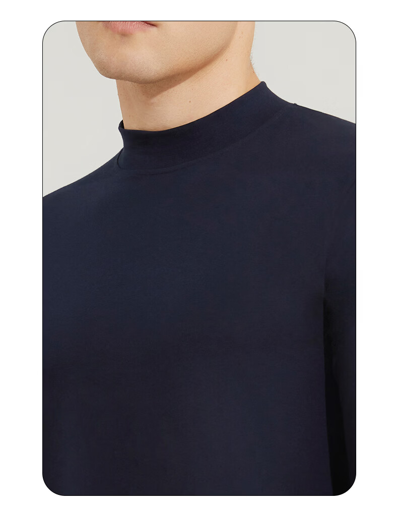 CASENLAND Men's Pure Cotton Thermal Underwear Set Autumn Shirt and Pants Cotton Knit Warm Base Layer 17