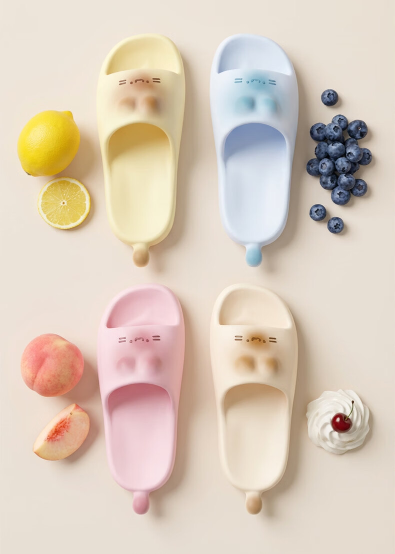 She Enjoy Cute Cartoon Style Indoor Bathroom Thick Sole Slippers 11