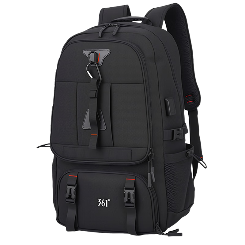 361° Men's Large Capacity Backpack Travel Bag Outdoor Water-Resistant Mountaineering Multifunctional Luggage Carry-On Backpack