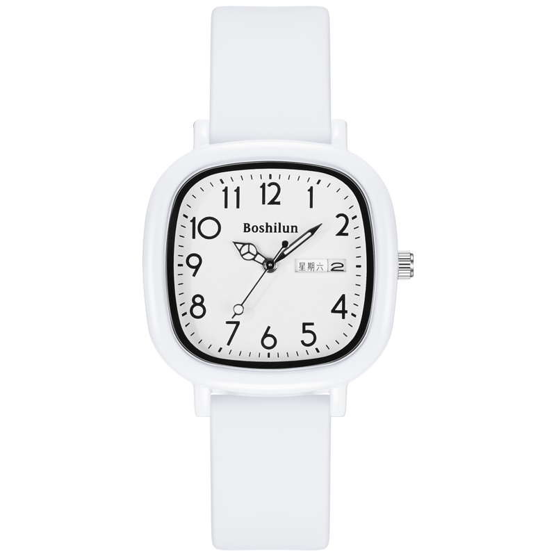 Bausch & Lomb Silent Quartz Exam Watch for Female Middle and High School Students, Time-Only, Gift for Girls