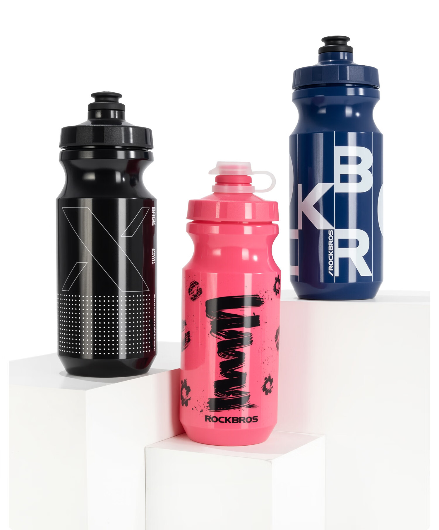 ROCKBROS Bicycle Cycling Water Bottle Unisex Mountain Road Bike Squeeze Outdoor Sports Water Cup Blue 3