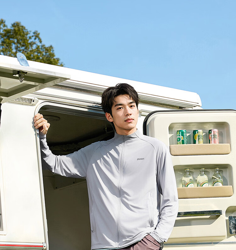 361° Men's Sunscreen Jacket Spring Summer UPF50+ Sports Outdoor Stand Collar Cooling Windbreaker 652624613-1 13