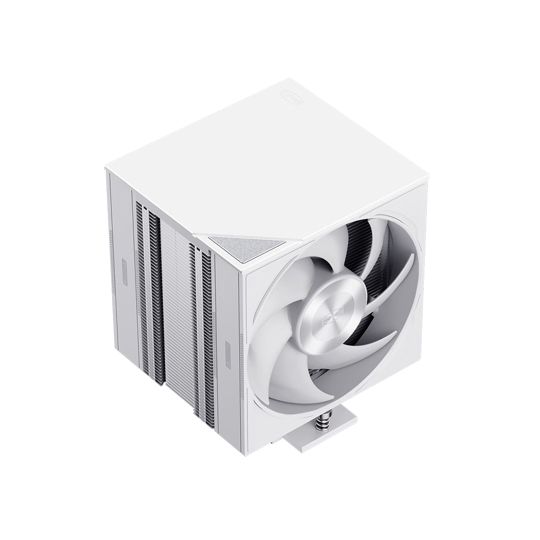 PCCOOLER RZ700D Metal White CPU Air Cooler (7 Heat Pipes / No RGB / Single Tower Dual Fans / Full Aluminum Magnetic Top Cover / Dual Ball Bearings / 1851 AM5)