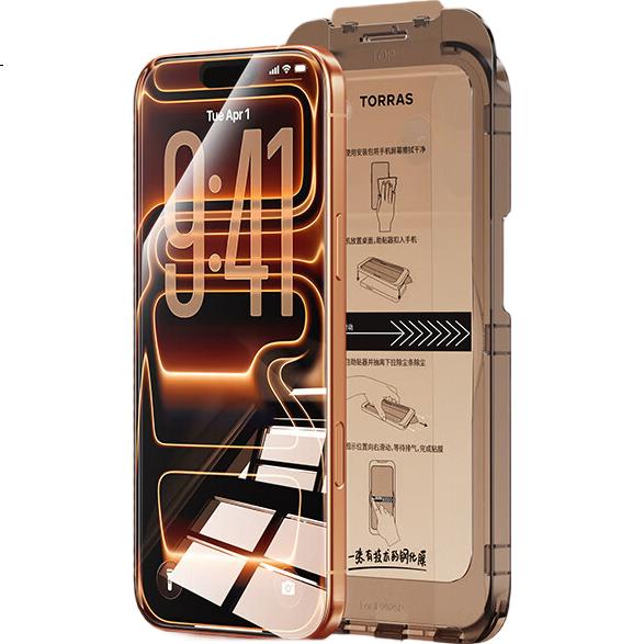 Защитное стекло TORRAS для Apple iPhone 16 Pro Max, 2 шт., противоударное, антибликовое, HD