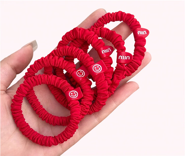 Princess Password Children's Day Gift Hair Tie for Girls High Elasticity Hair Band No Damage Hair Accessories Student Rubber Band High Ponytail Hair Rope 4