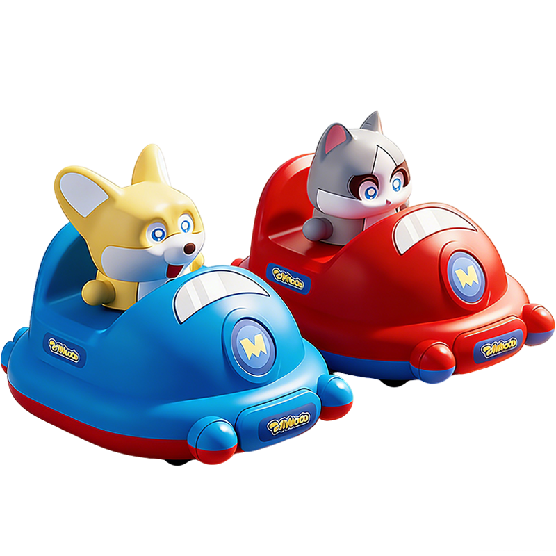SODEEP Feigou Moco Infant Toddler Boys Pull-Back Non-Remote Control Bumper Go-Kart Toy Birthday New Year Gift
