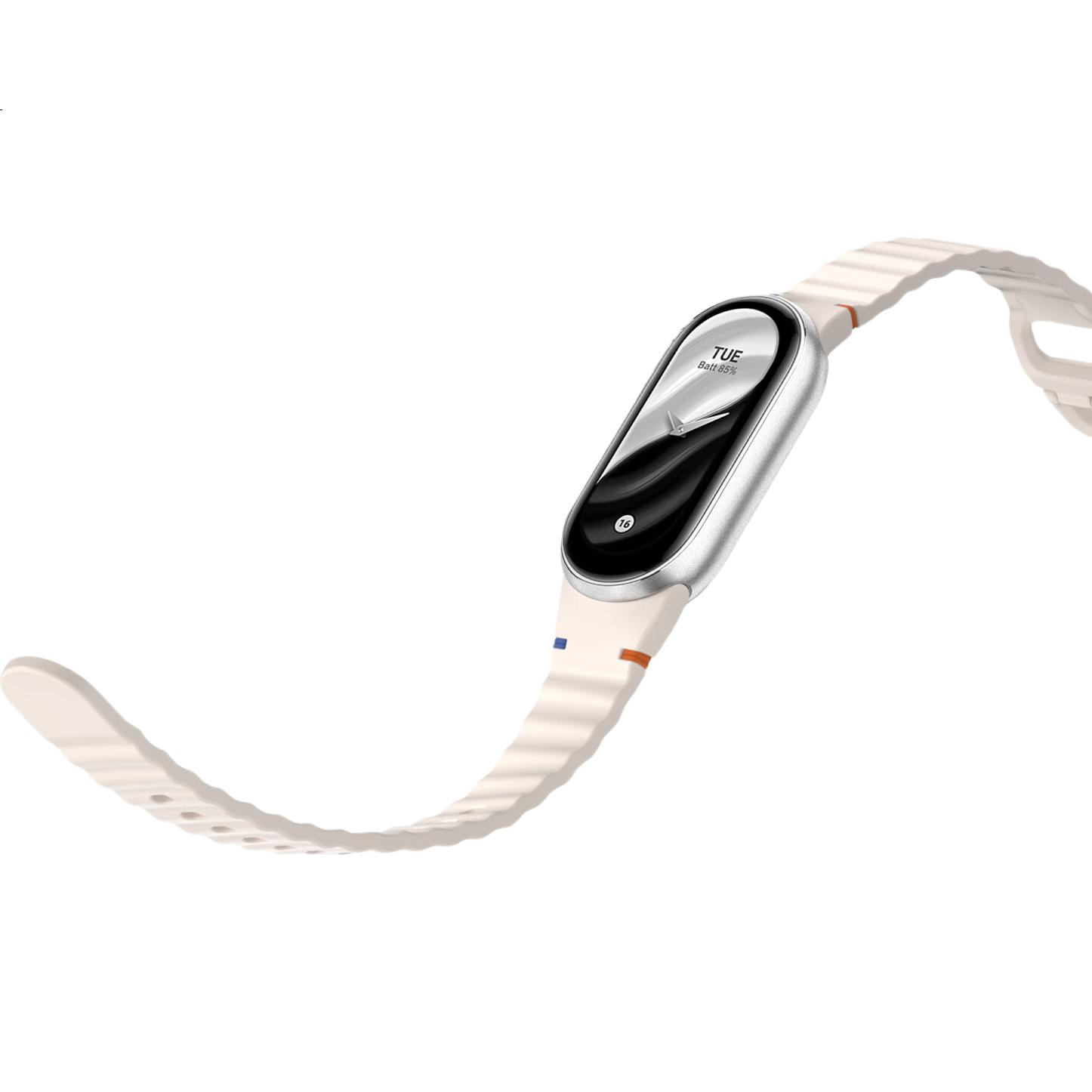 Ремешок Iboann из силикона с застежкой-булавкой для Xiaomi Mi Band 9/10, совместимый с Mi Band 8, NFC версия, персонализированный аксессуар для мужчин и женщин